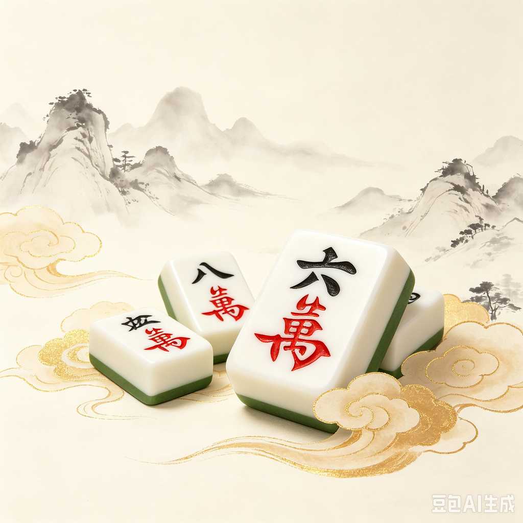 gold accent mahjong set